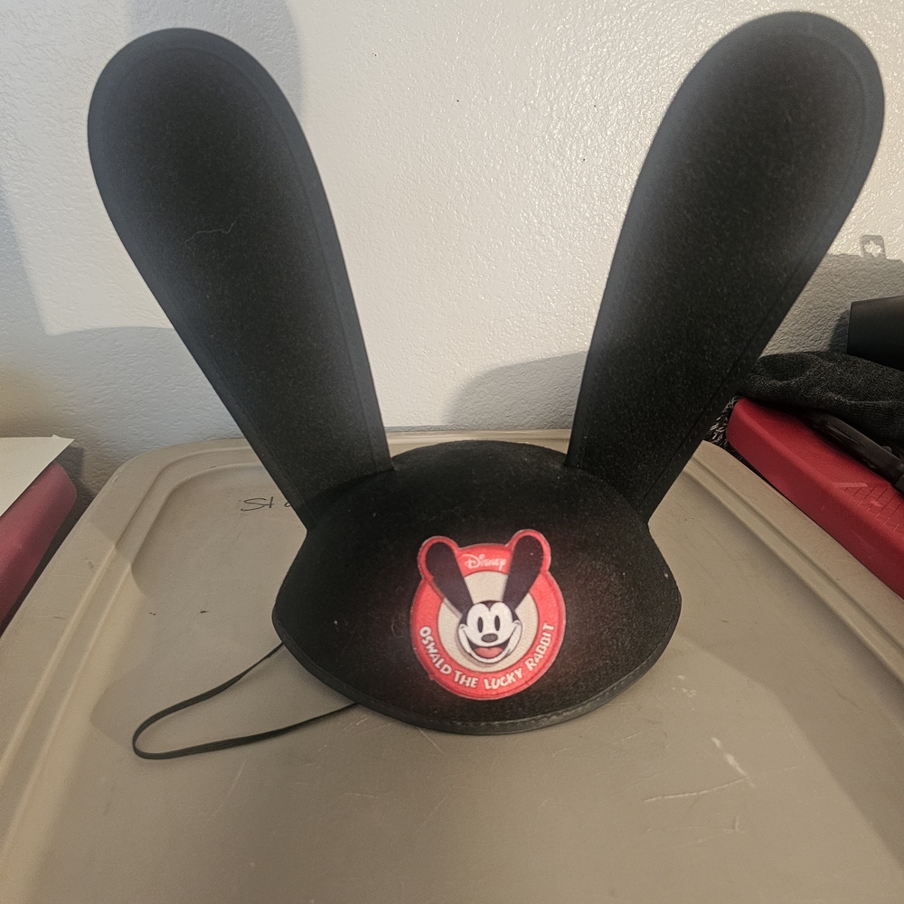 Disney Oswald the Lucky Rabbit Black Bunny Ear Hat